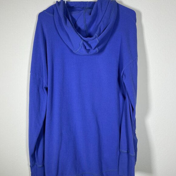 Sweaty Betty London Purple Cowl Neck Hoodie Large Athletic Running Yoga! - Picture 4 of 5